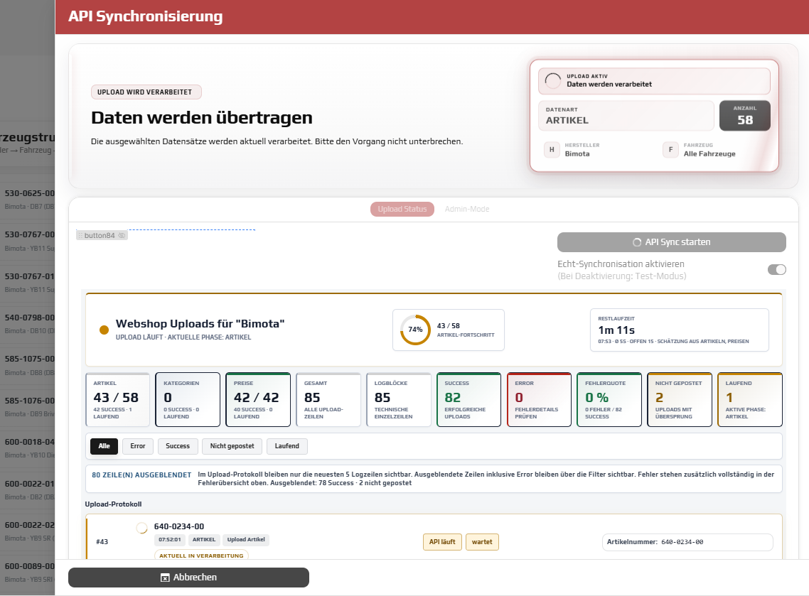 DroneApp – erster Einblick in die Anwendungsoberfläche